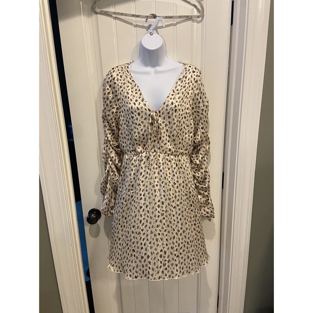 NEW Peach Love Animal Print, Multi-Color Brandy Dress-L